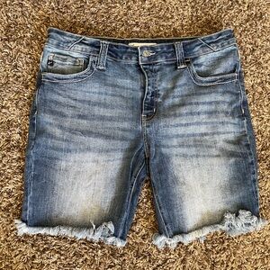 KanCan Distressed Blue Jean Shorts